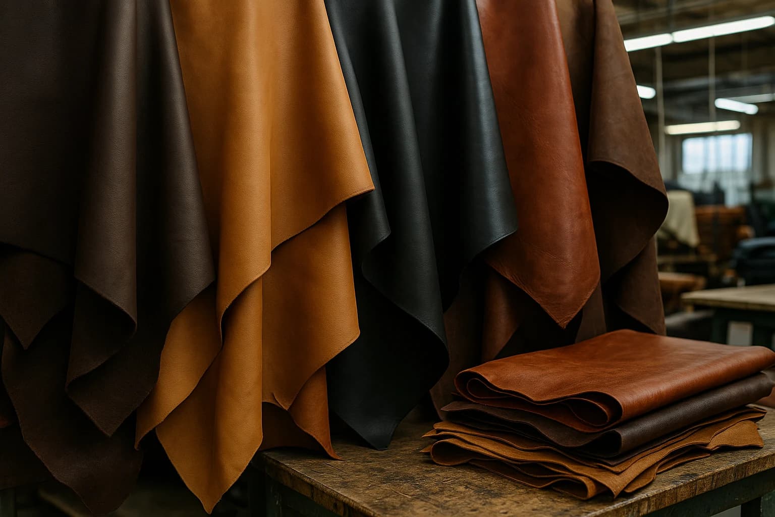 A spectrum of full-grain leather finishes