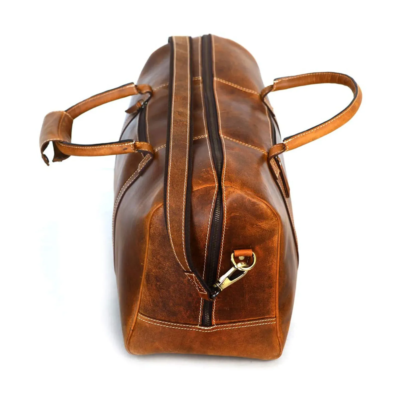 Leather Duffle Bag – Art 202 — Brown, alternate view