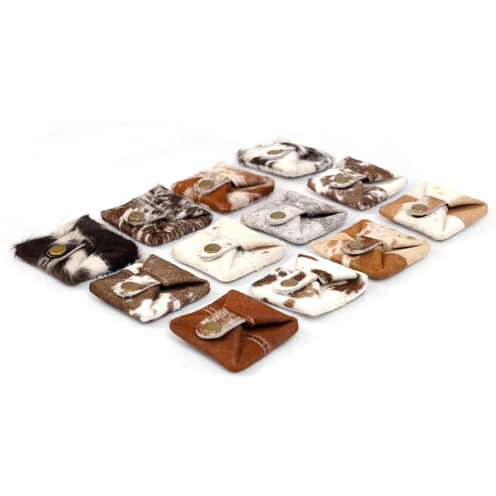 Haron Cowhide Coin Pouch — Cowhide, alternate view